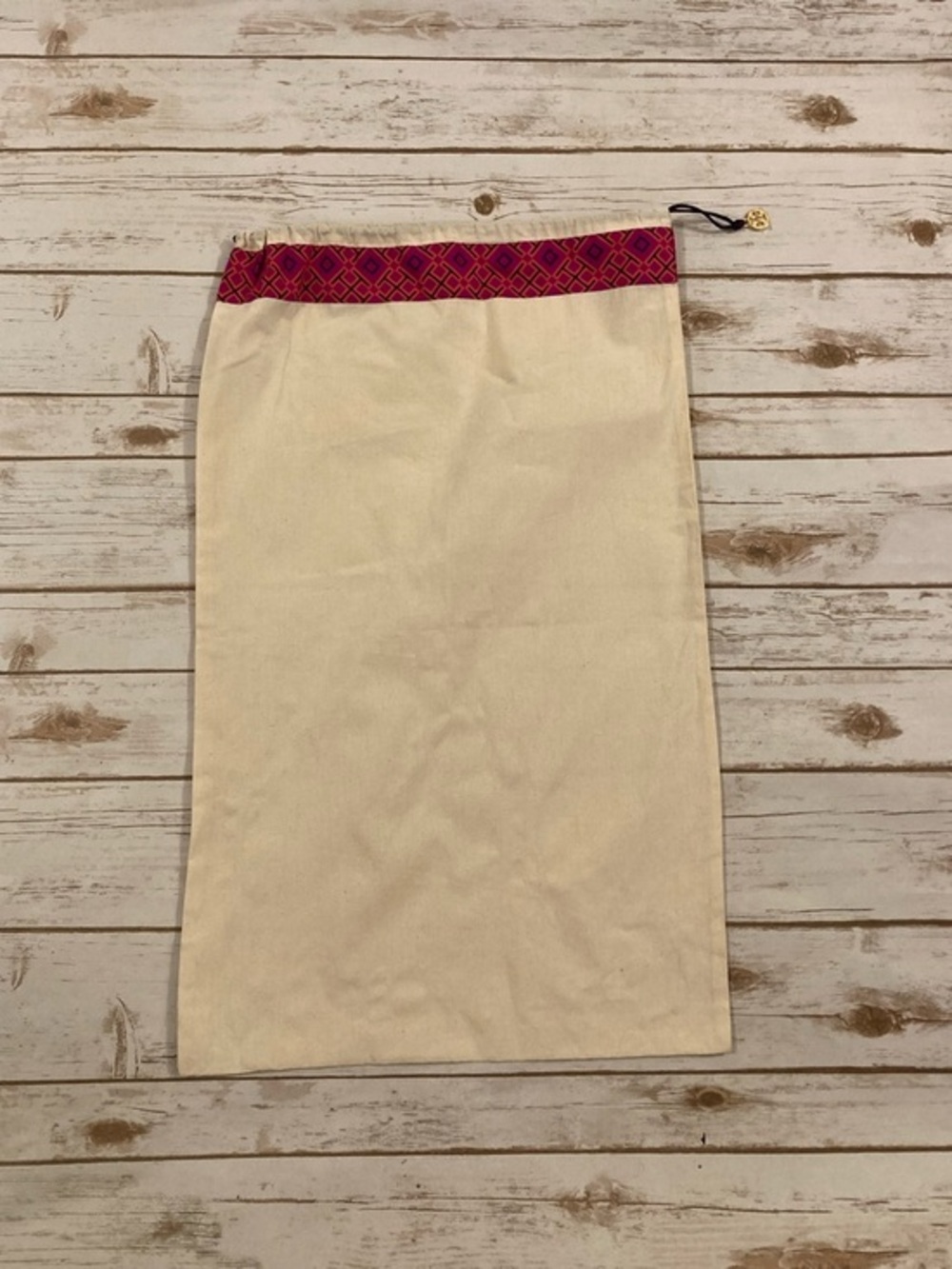 Tory Burch Large Canvas Drawstring Dust Bag